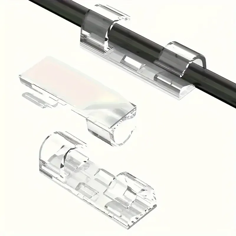 Clear Adhesive Cable Clips 30-Pack 3