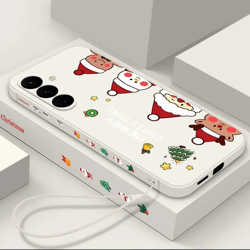 Cute Snowman Christmas Phone Case w/ Lanyard 1