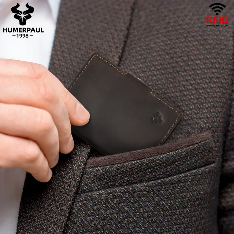 HUMERPAUL Slim Leather Card Holder 6