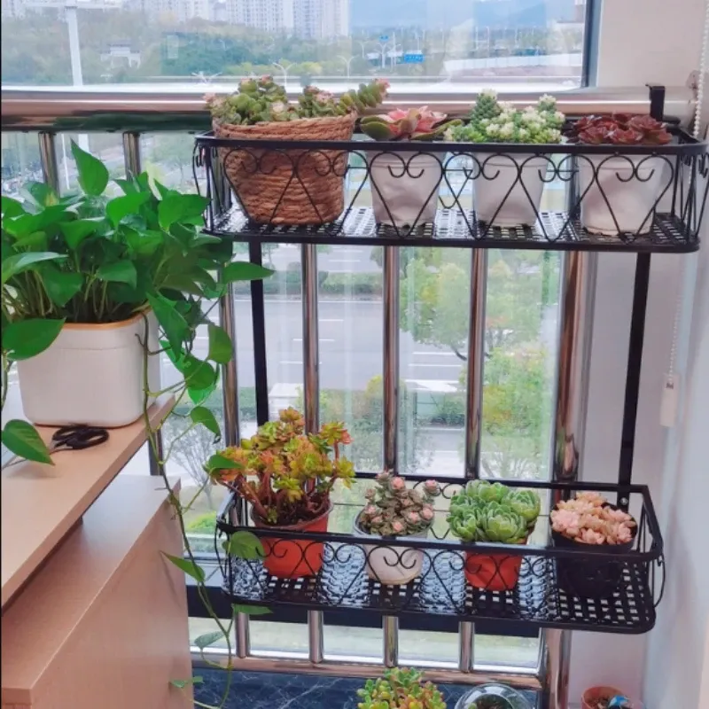 Multi-Tier Balcony Plant Shelf 6