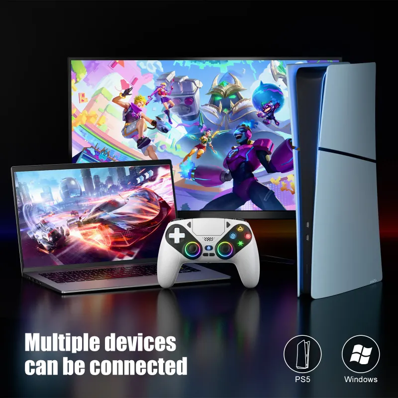 Wireless PS5/PC Gamepad with Hall Effect Triggers 2