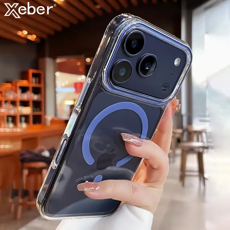 Luxury Crystal Clear Magnetic iPhone Case 1
