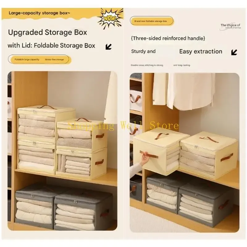 Foldable Clothes Storage Bin with Window 2