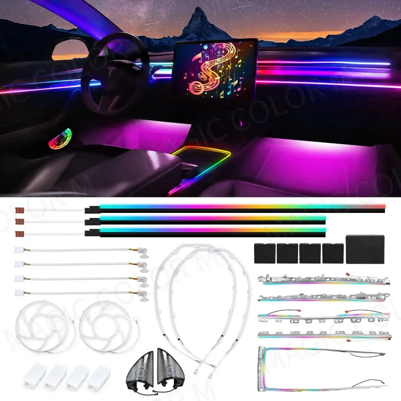 Tesla Model 3/Y RGB Ambient Lighting Kit 1