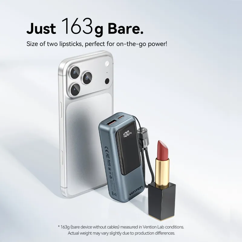 Vention 10000mAh Mini Power Bank 22.5W 3