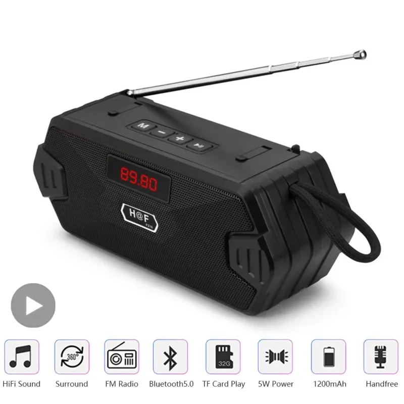 Portable Bluetooth Speaker with FM Radio 1