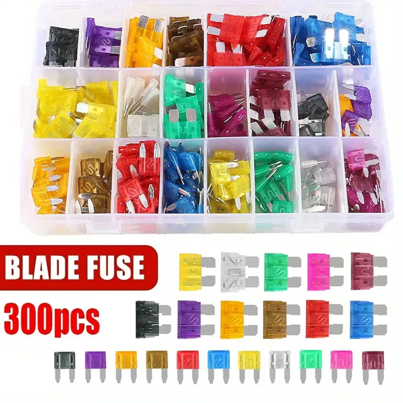 300Pcs Car Fuse Assortment Kit 1