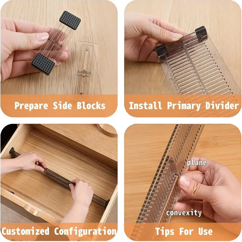 Adjustable Drawer Dividers Organizer 5