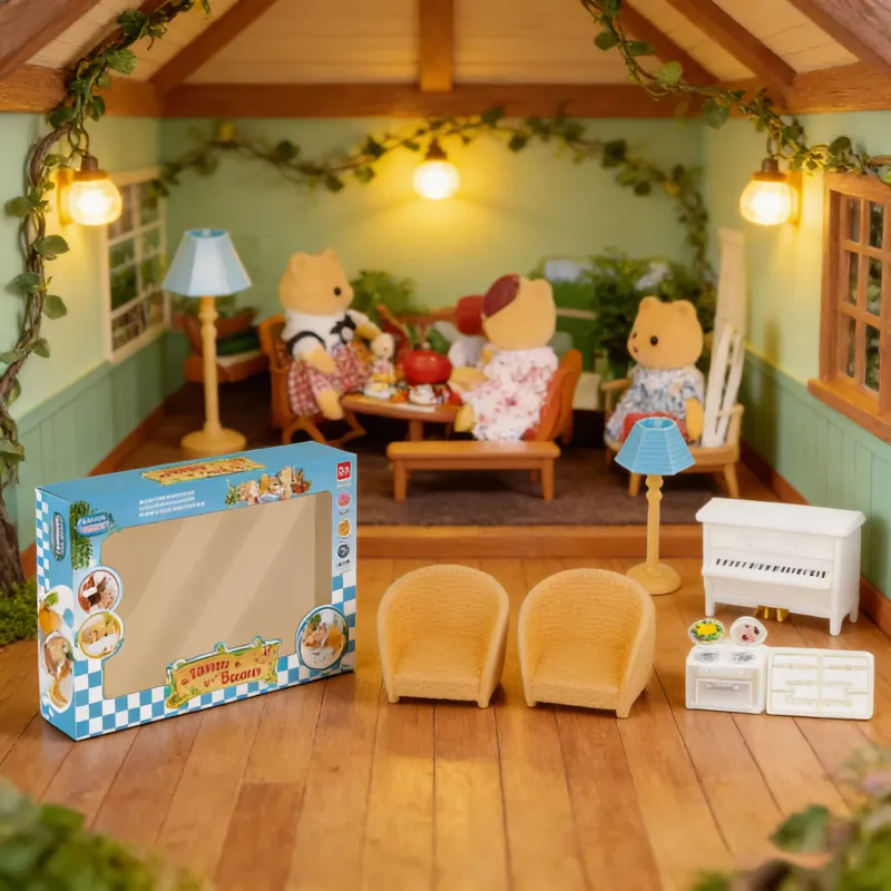 Mini Dollhouse Furniture Set - Forest Family 6