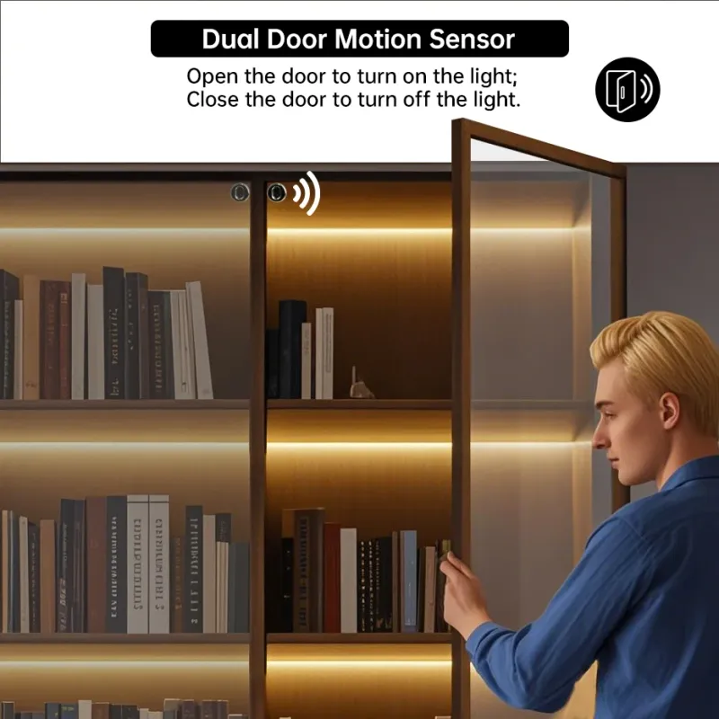 COB LED Cabinet Light Kit with Door Sensor 2