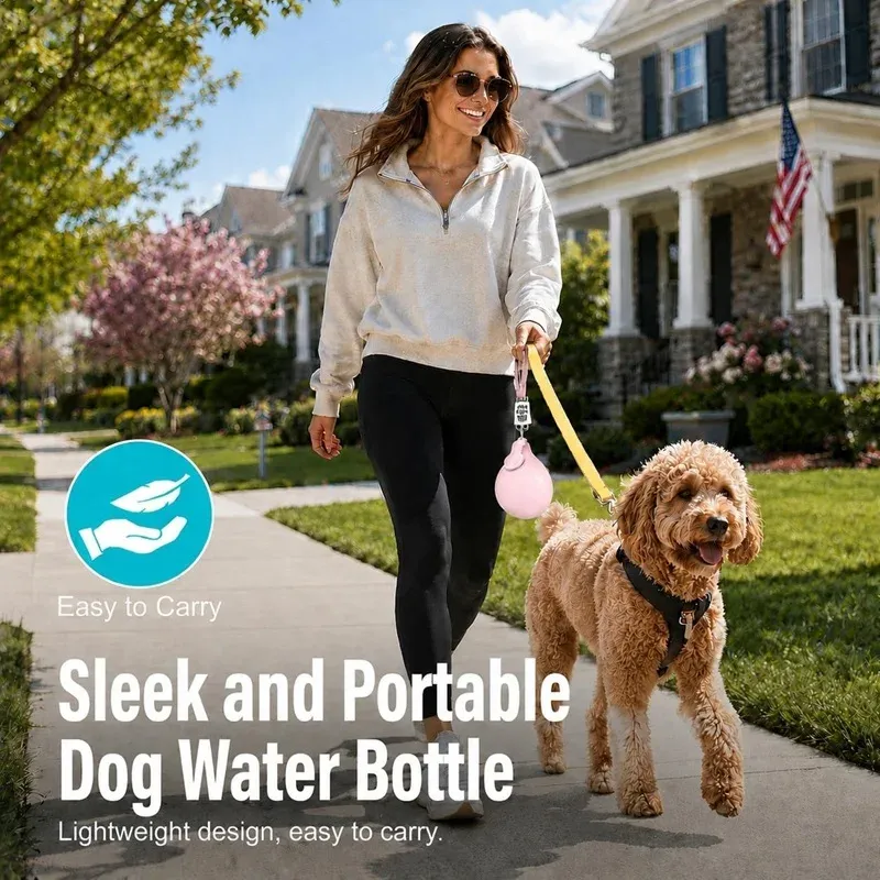 Portable Stainless Steel Dog Water Bottle 285ml 4