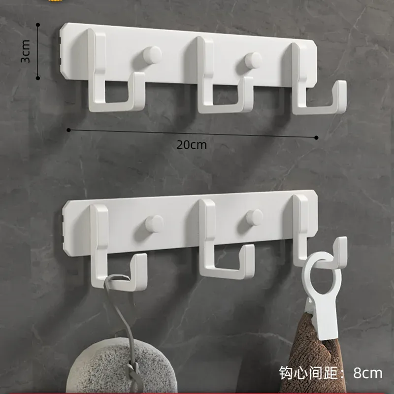 Aluminum Wall Mount Hook Rack 3