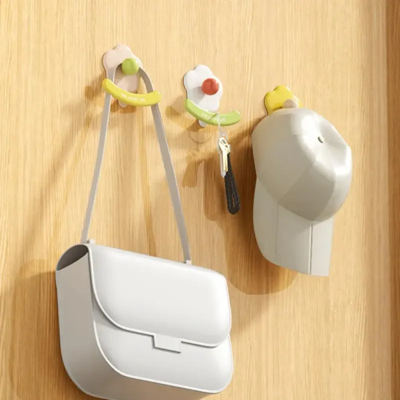 Flower Wall Hook No Drill Self-Adhesive 5