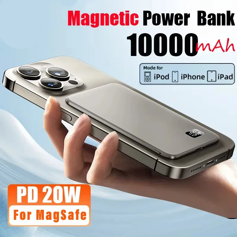 Ultra Thin 10000mAh MagSafe Power Bank 1