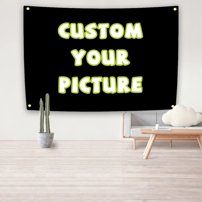 Custom Mandala Boho Tapestry Flag 2