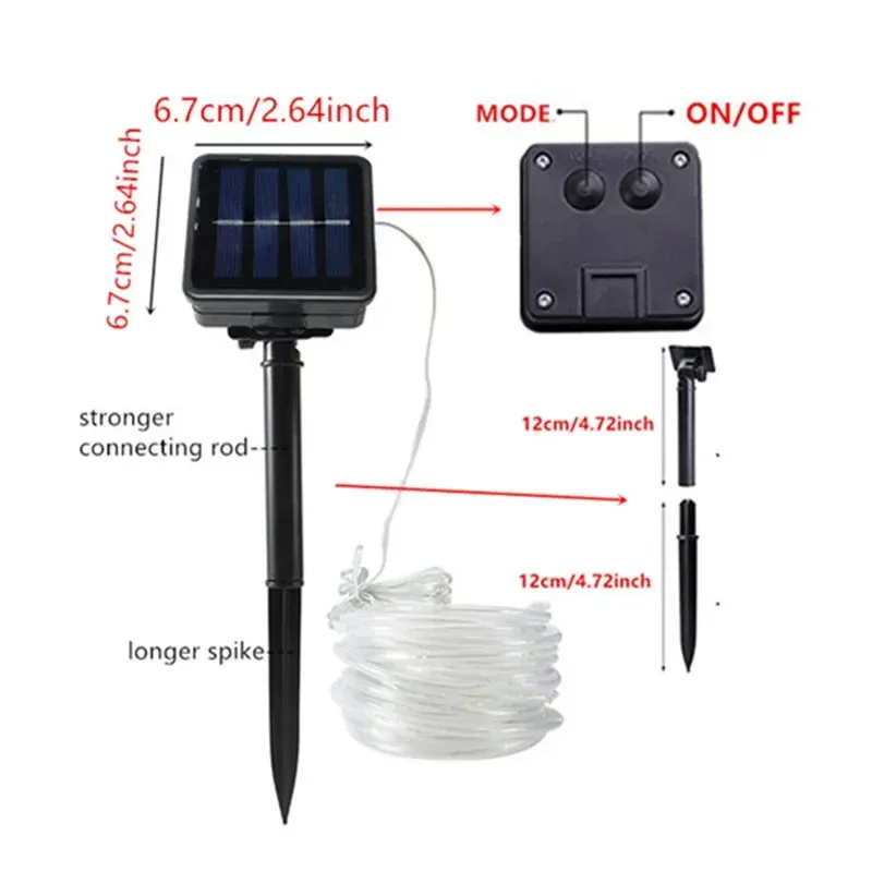 Solar Rope Lights - 8 Light Modes 6