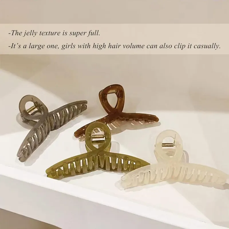 Large Butterfly Claw Clips 5.1" 6