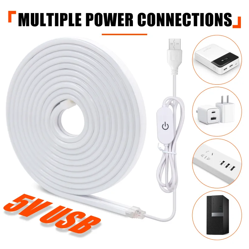 USB Touch Dimmable Neon LED Strip 5