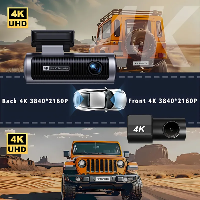 4K Dual Lens Dash Cam with GPS 3