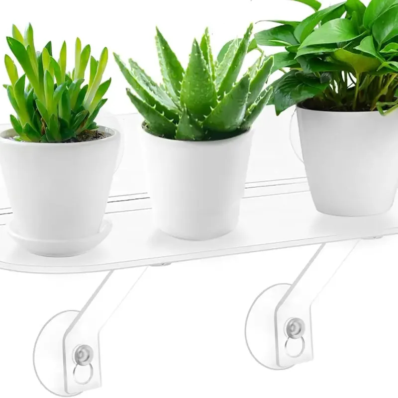 15" Suction Cup Plant Window Shelf 1
