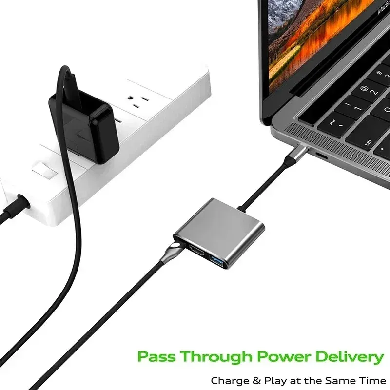 3-in-1 USB C Hub for MacBook Air 2