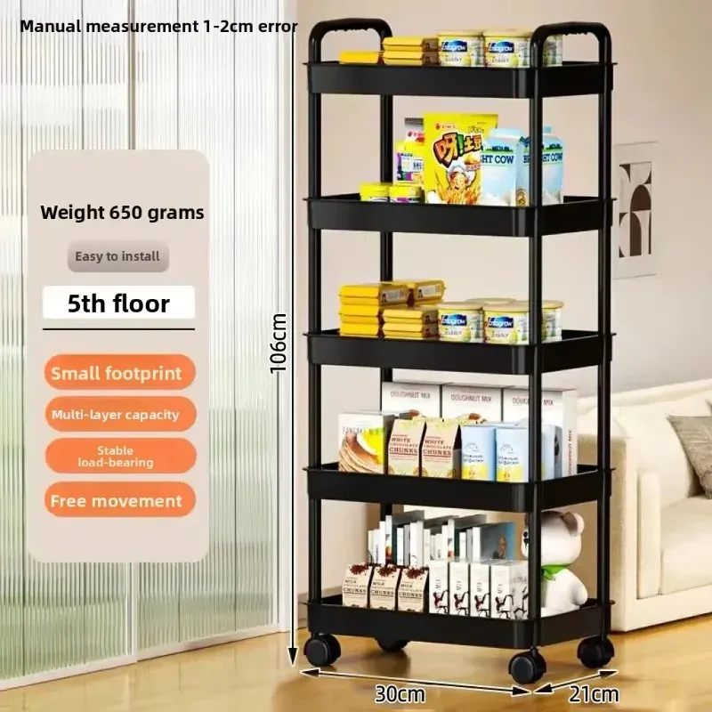 5-Tier Rolling Storage Cart 6