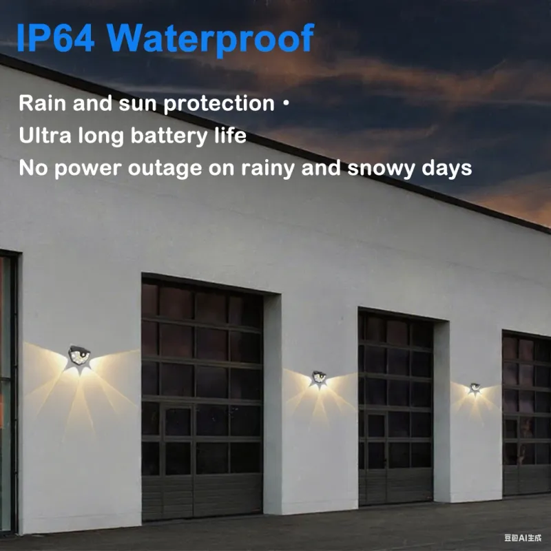 Solar Motion Sensor Wall Lights 3