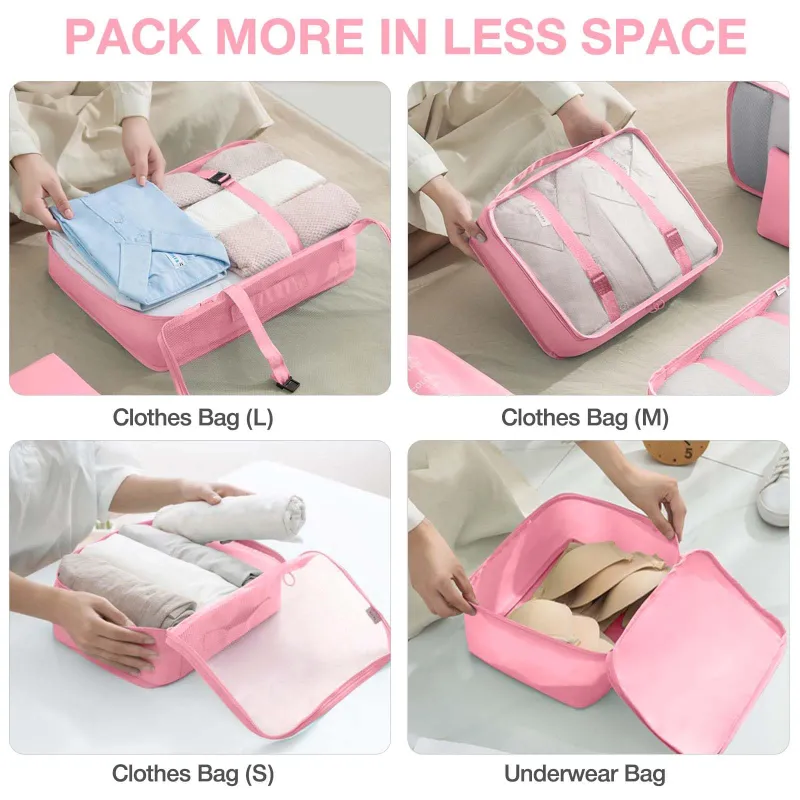 7-Piece Travel Organizer Cube Set 4