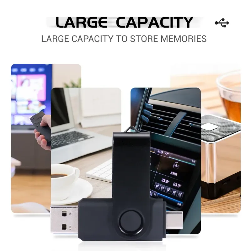 TYPE-C 2-in-1 Rotatable USB 3.0 Pen Drive 6