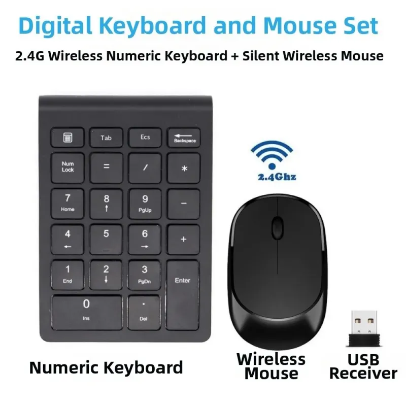 22 Keys Wireless Mini Number Pad 3