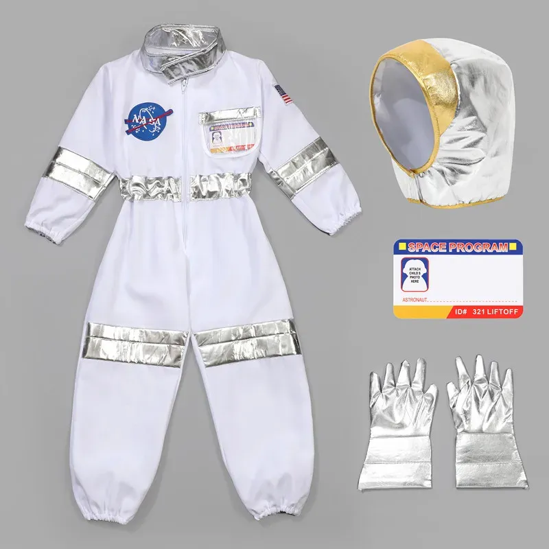 Kids Spaceman Astronaut Costume with Cap 5