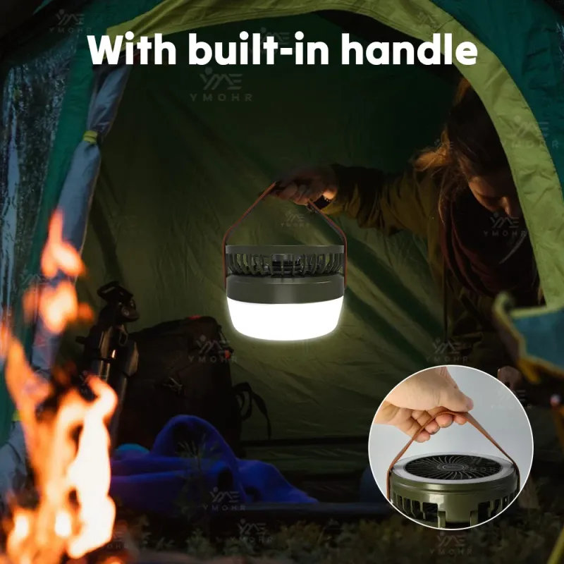 3-in-1 Solar Camping Light with Fan 5
