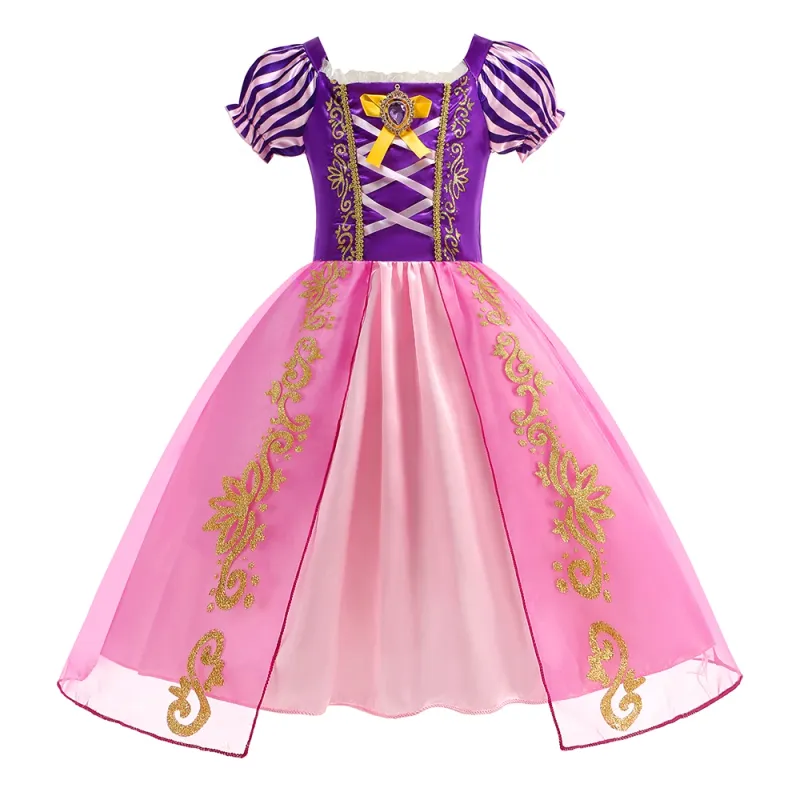 Girls Pumpkin Costume Dress 6
