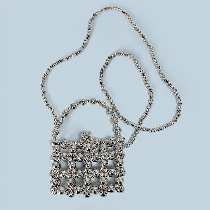 Pearl Chain Mini Crossbody Bag 2