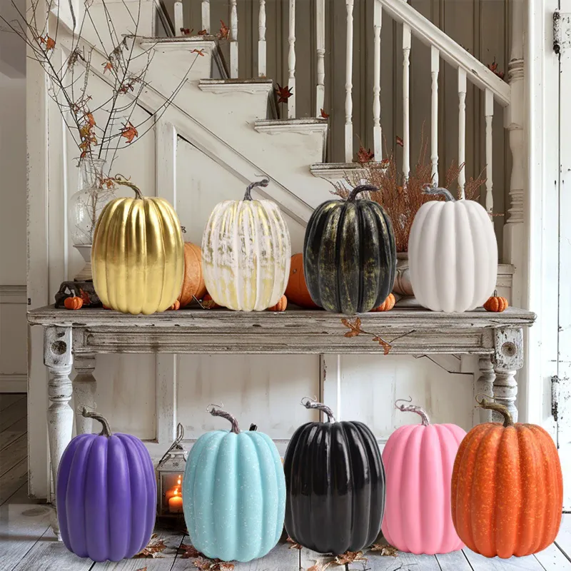Rustic Farmhouse Pumpkin Centerpiece Set 2