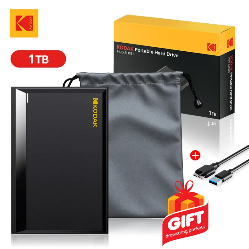 KODAK P190 Портативний зовнішній жорсткий диск 1