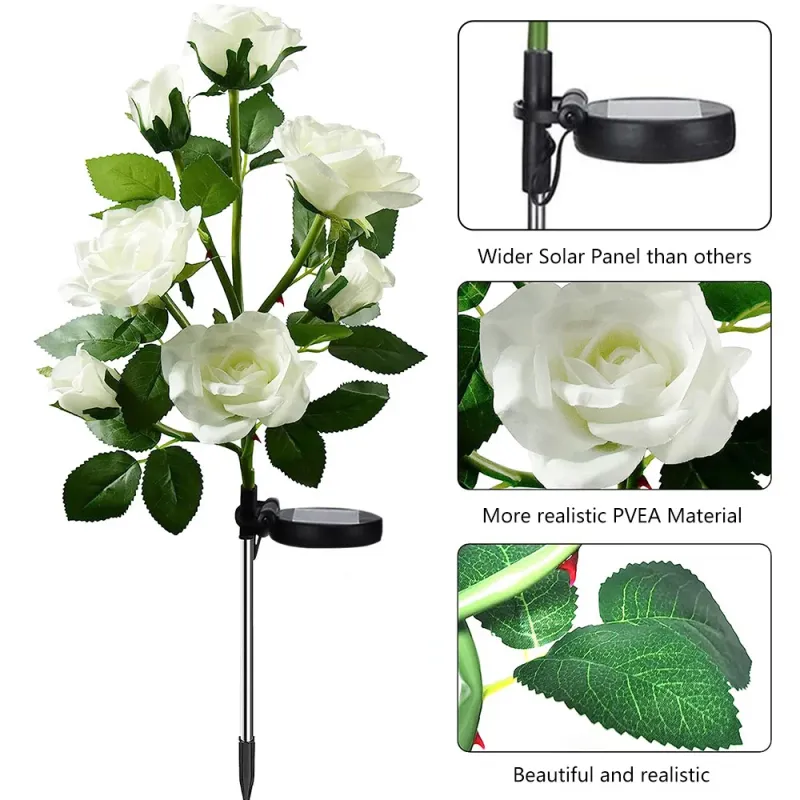 Solar Rose Flower Garden Lights 6