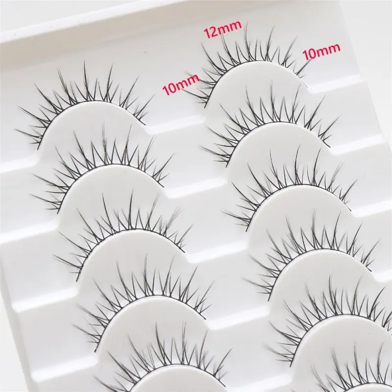 Brown 3D Anime Faux Mink Lashes (10 Pairs) 3