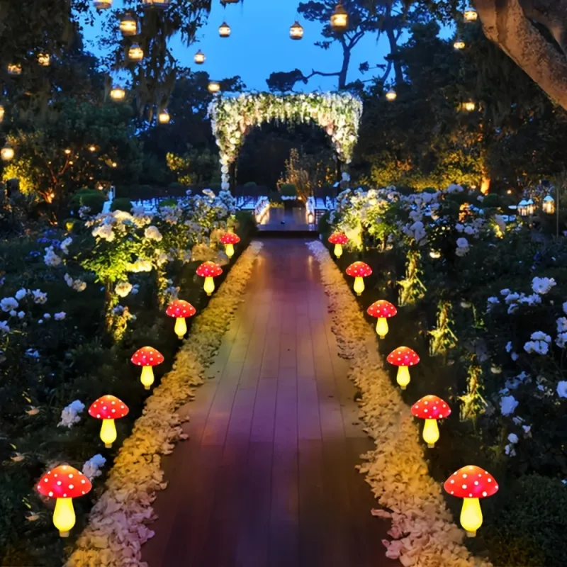 Solar Mushroom Fairy Lights 6