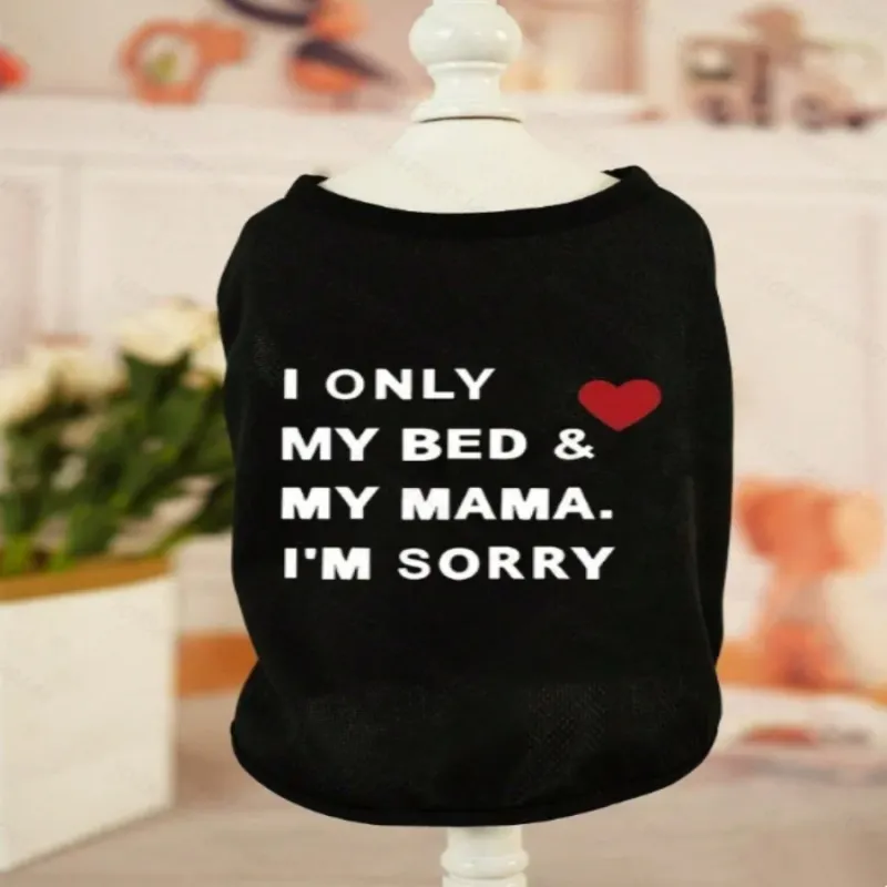 Custom Letter Pet Vest T-Shirt 5