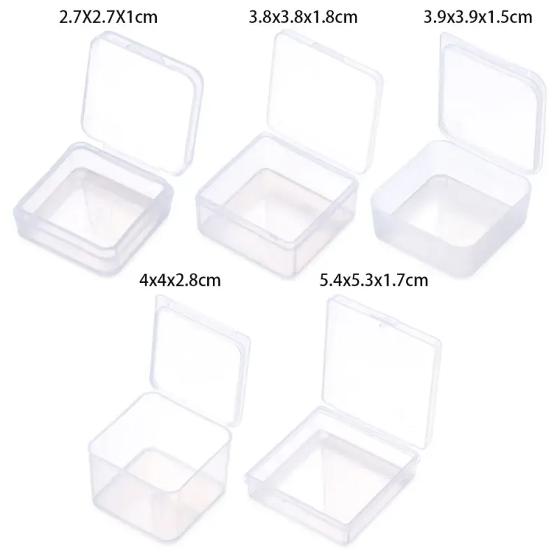 Clear Plastic Multi-Compartment Storage Box 6