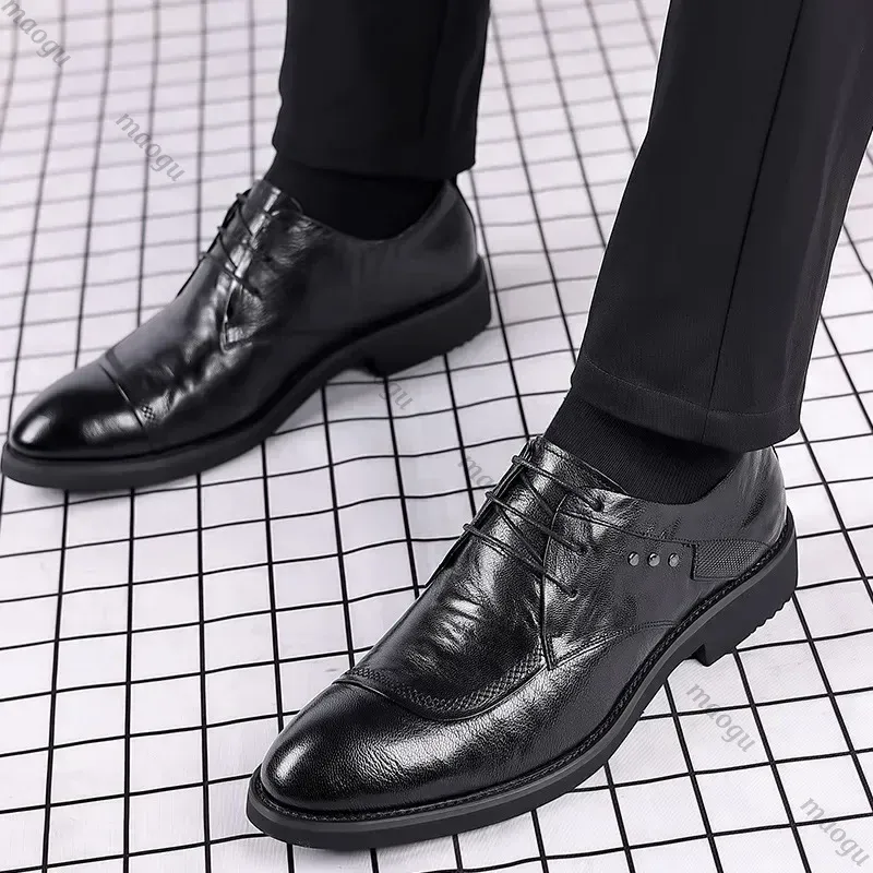 Handcrafted Calfskin Leather Oxford Brogues 2