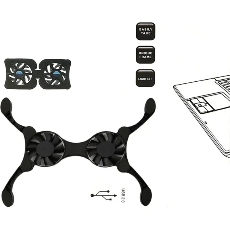Ultra Slim Laptop Cooling Pad 3