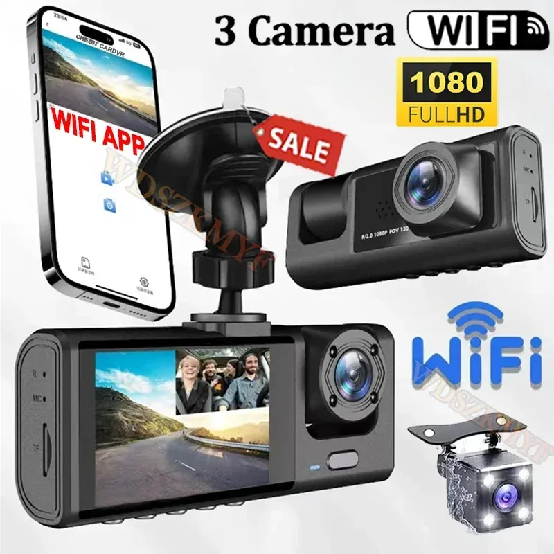 1080P WiFi Dual Dash Cam 1