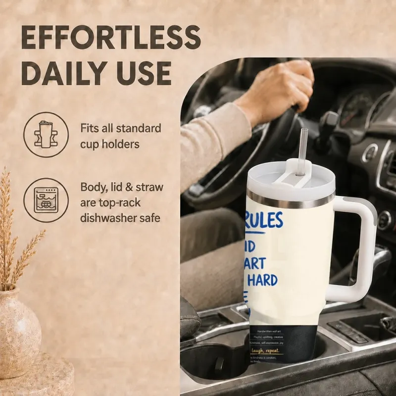 40oz Insulated Tumbler with Handle 4
