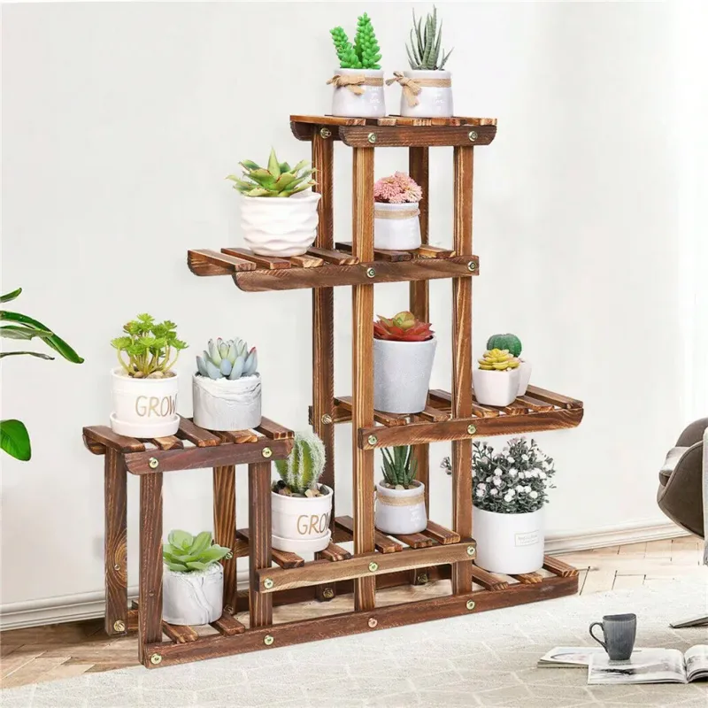6-Tier Wood Plant Stand 3