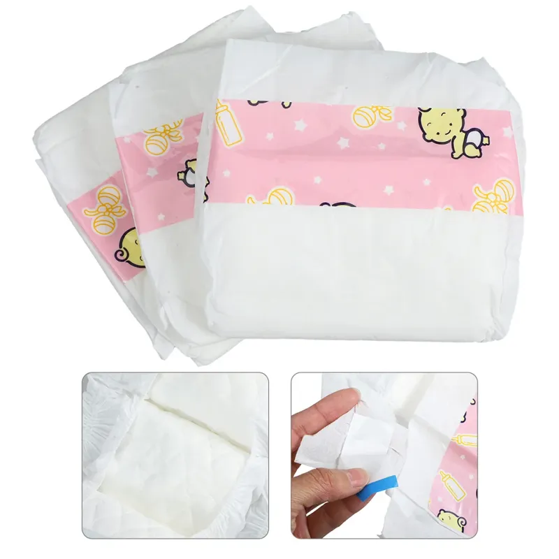 10 Pcs Reborn Doll Diapers Set 4