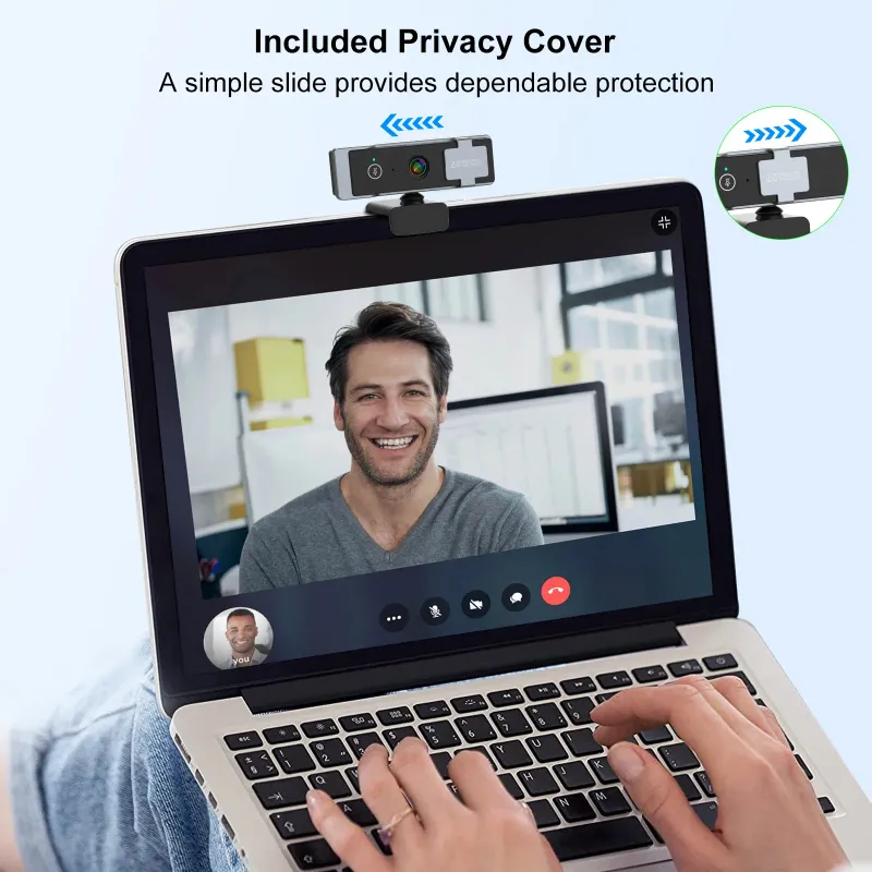 4K HD Webcam with Mic & Tripod 5