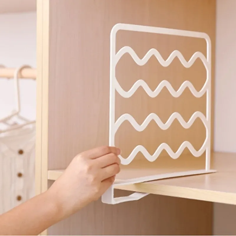 Closet Shelf Dividers No Drilling Plastic 5