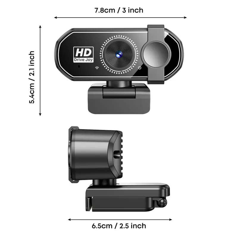 1080P HD Rotatable USB Webcam for Laptop 2